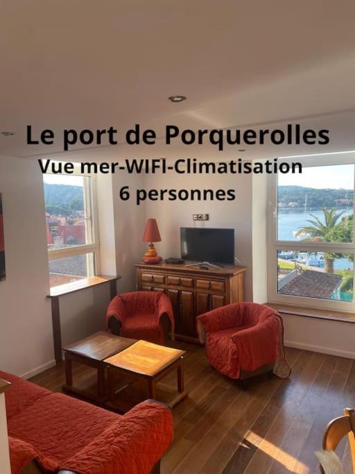 Ile De Porquerolles : T3 Climatise Vue Mer Exteriör bild